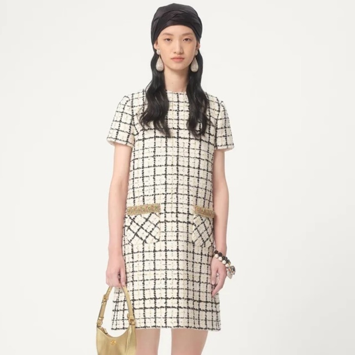 シャネルレディースツイードワンピース-c5873