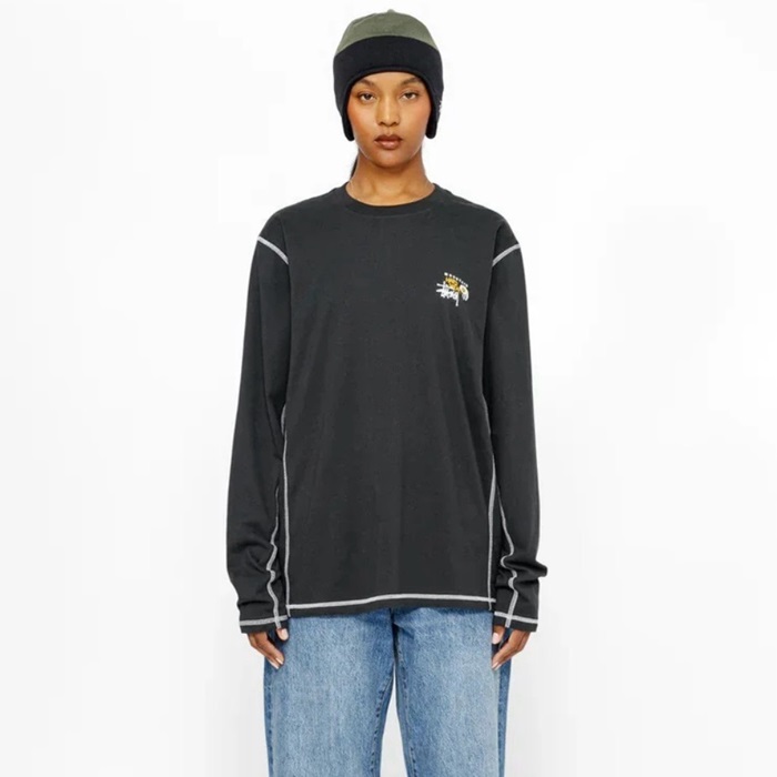 ステューシーメンズラウンド長袖Tシャツc5928