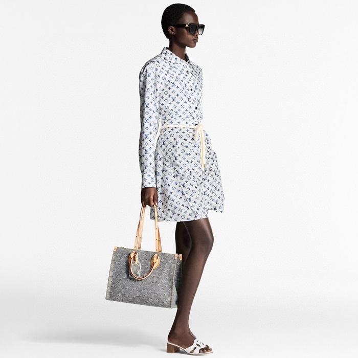 ルイヴィトンレディースモノグラムシャツドレスシャツc5944