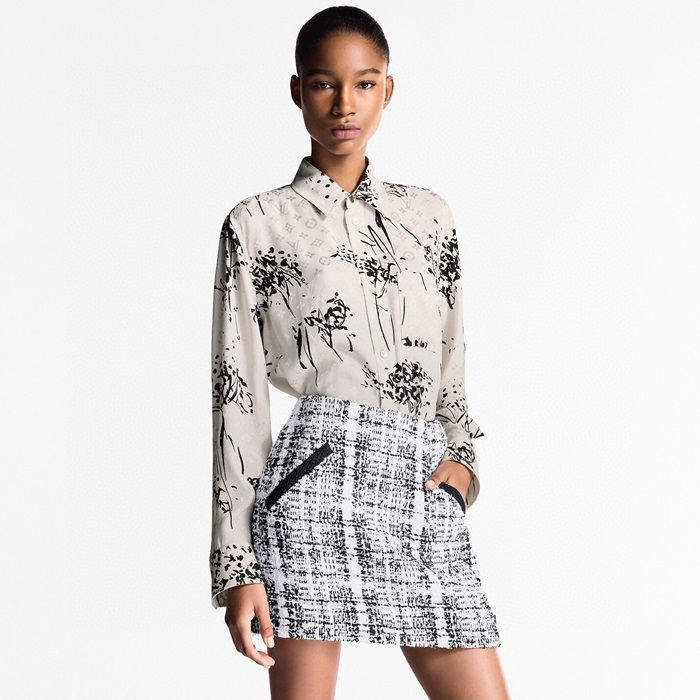 ルイヴィトンレディーストレンディシャツドレスシャツc5948
