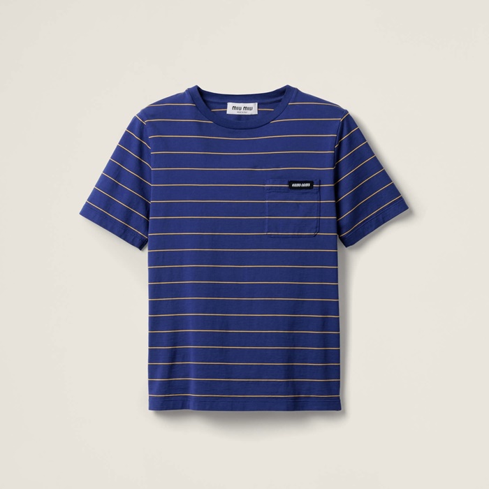 ミュウミュウメンズラウンド半袖Tシャツc5997