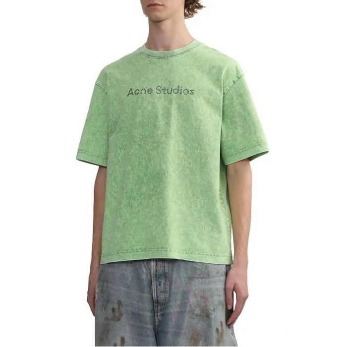 アクネストゥディオズユニセックスラウンド半袖Tシャツc6007