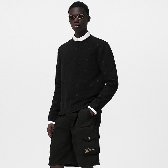 ルイヴィトンメンズクルーネックセーターc6010