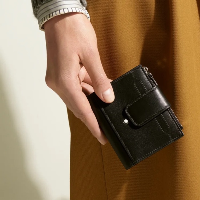 モンブランメンズソフト6ミニ二つ折り財布c6w310