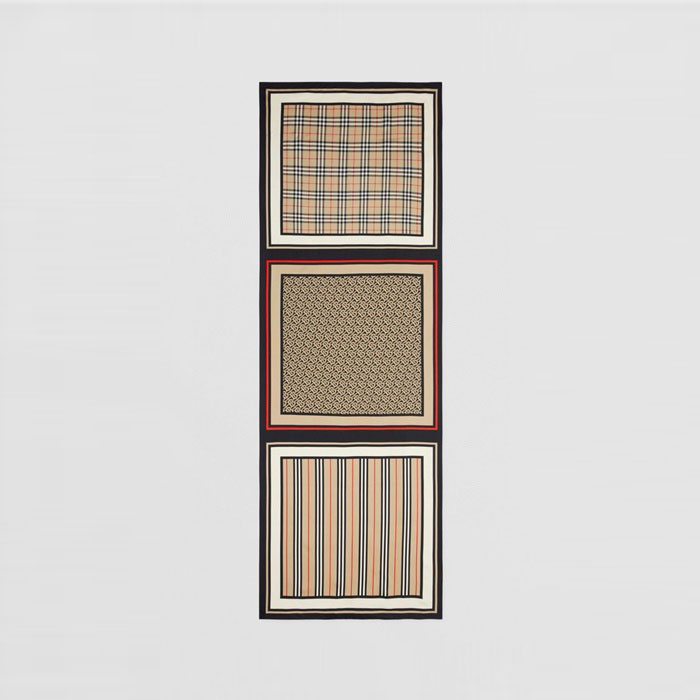 バーバリーユニセックスヴィンテージマフラーc4527