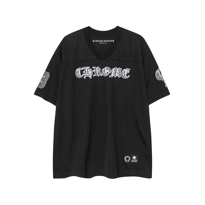 クロムハーツメンズネック半袖Tシャツc6063