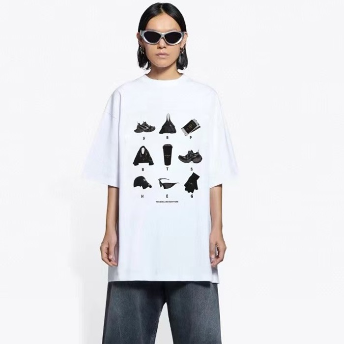 バレンシアガメンズラウンド半袖Tシャツc6078