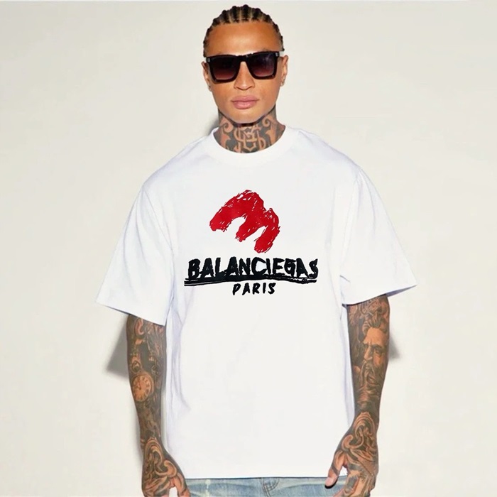 バレンシアガメンズラウンド半袖Tシャツc6096