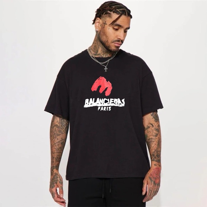 バレンシアガメンズラウンド半袖Tシャツc6097