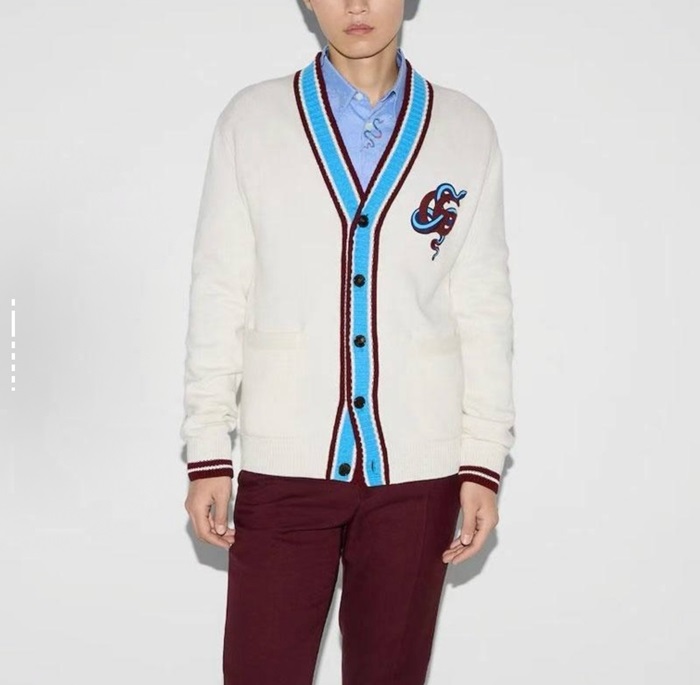 グッチメンズネックカーディガンc6108