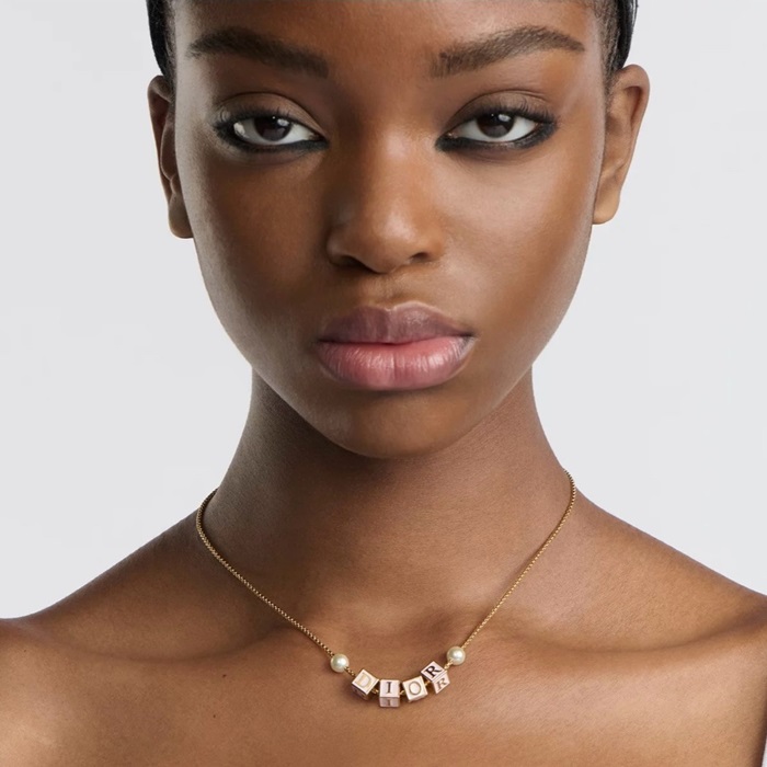 ディオールレディースゴールドネックレスc4543