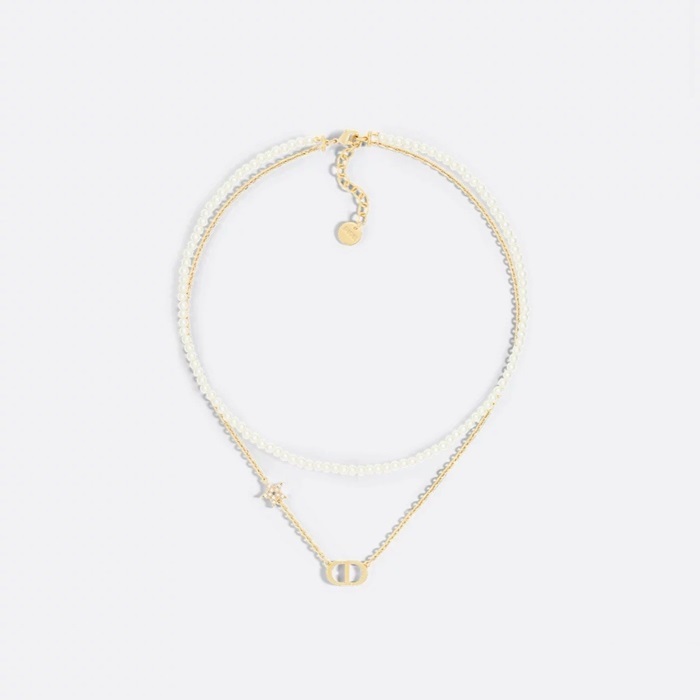 ディオールレディースゴールドネックレスc4544