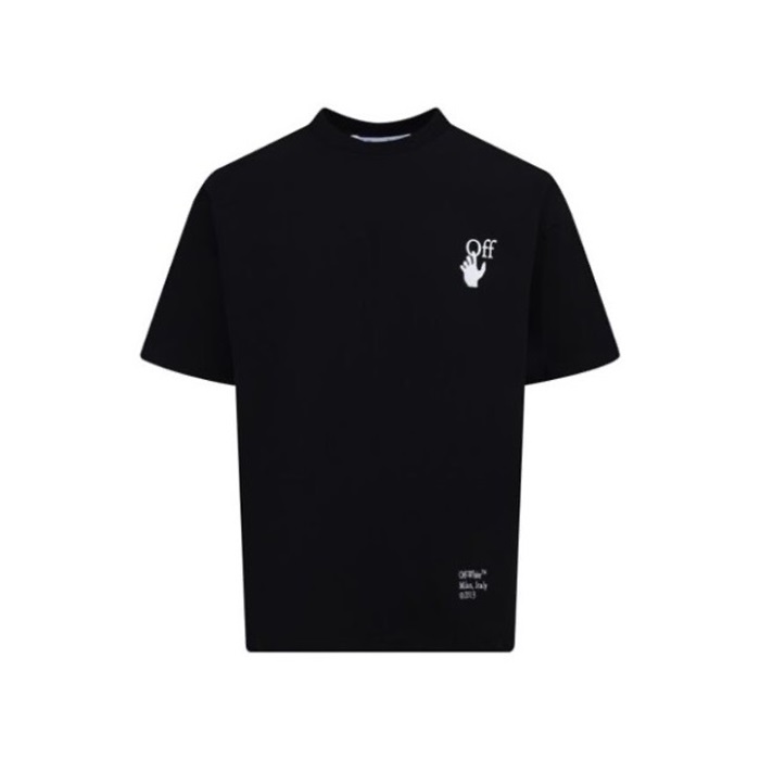 オフホワイトメンズラウンド半袖Tシャツc6149