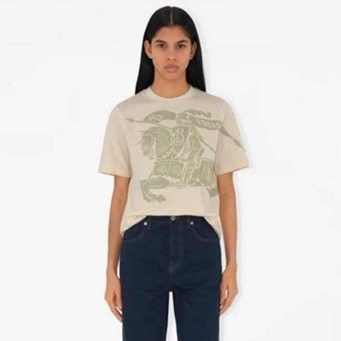 バーバリーレディースラウンド半袖Tシャツc6158