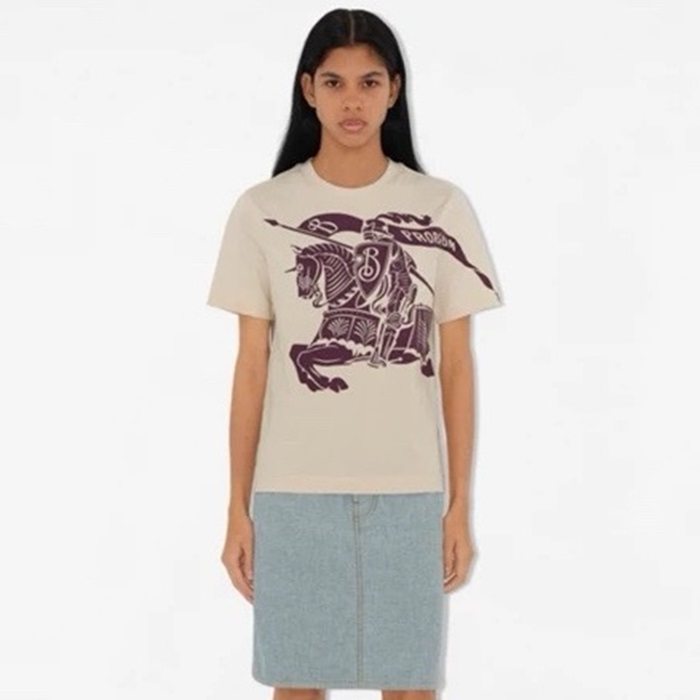 バーバリーレディースラウンド半袖Tシャツc6160