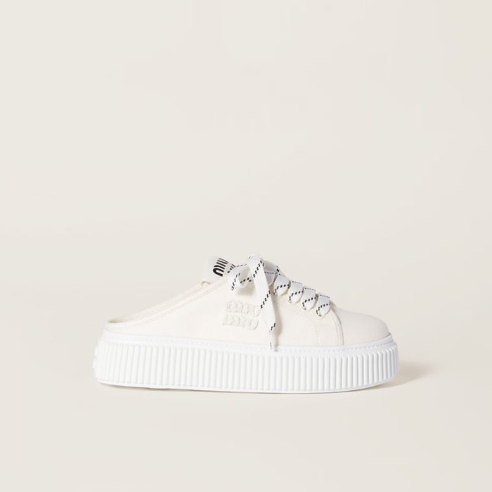 ミュウミュウレディースデニムスニーカーミュールs5645