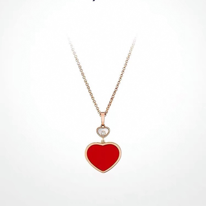 ショパールレディースハートペンダントネックレスc5394