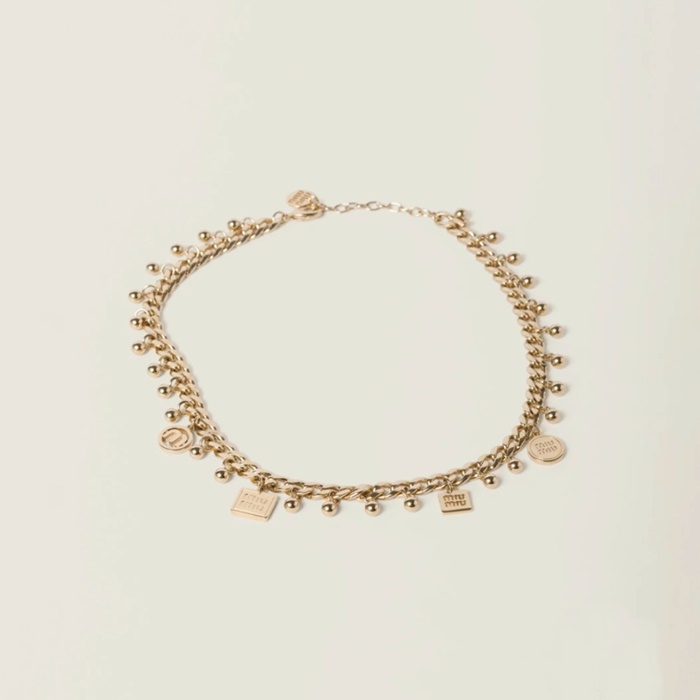 ミュウミュウレディースメタルネックレスc5398