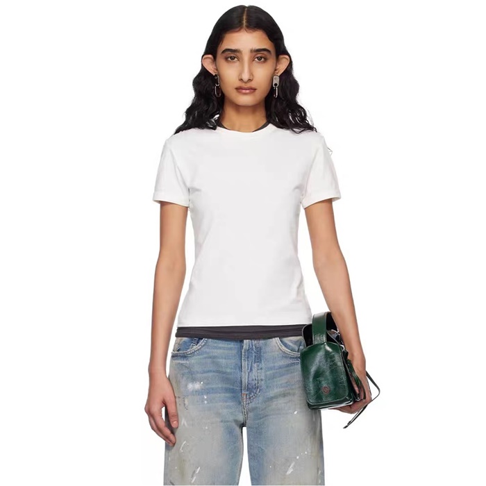 アクネストゥディオズレディースクルーネック半袖Tシャツc6189