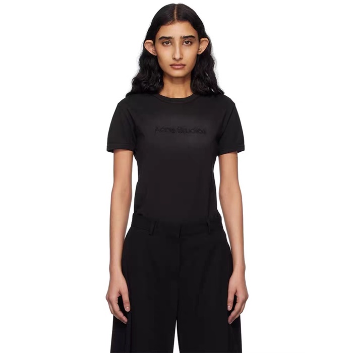 アクネストゥディオズレディースクルーネック半袖Tシャツc6190