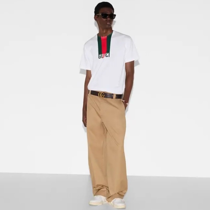 グッチメンズラウンド半袖Tシャツc6204