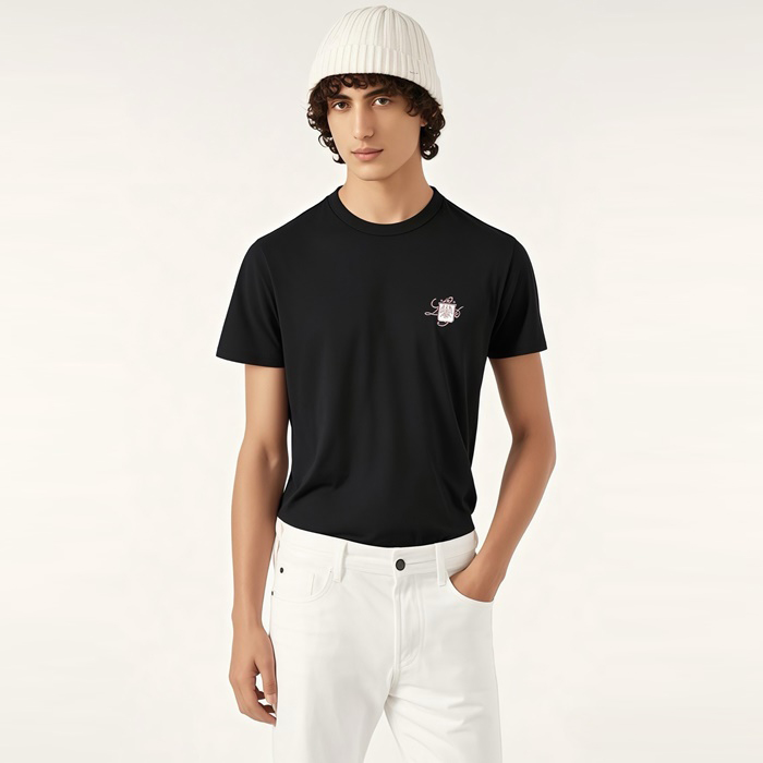 ロロピアーナメンズラウンド半袖Tシャツc6246