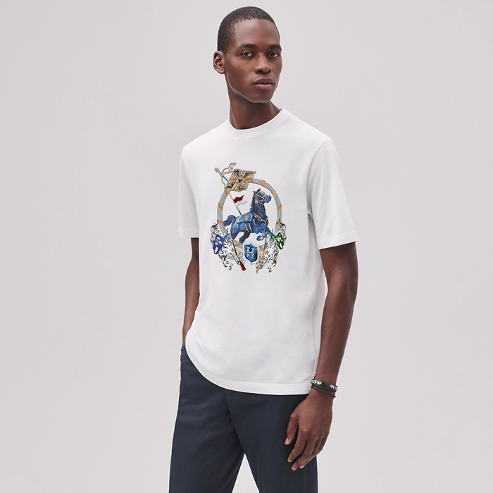 エルメスメンズラウンド半袖Tシャツc6427