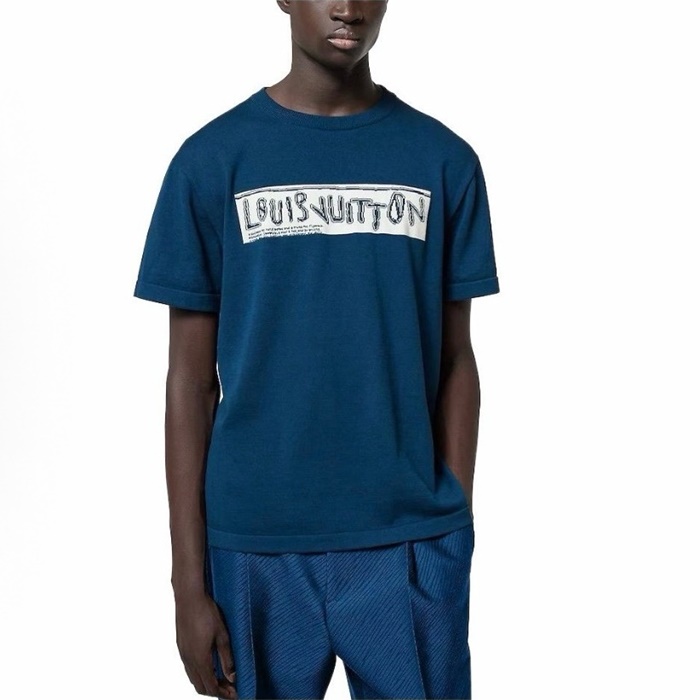 ルイヴィトンメンズラウンド半袖Tシャツc6451