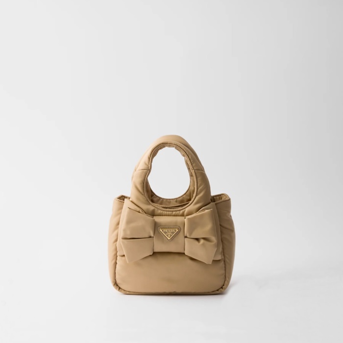 プラダレディースリボンパディングリナイロンミニバッグb5433