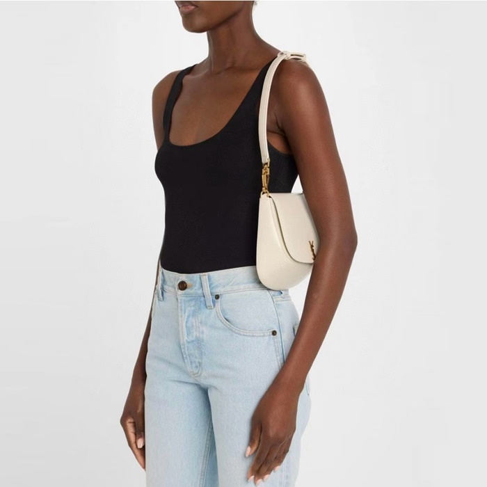 サンローランレディースヴォルテールハンドバッグインボックスb5450