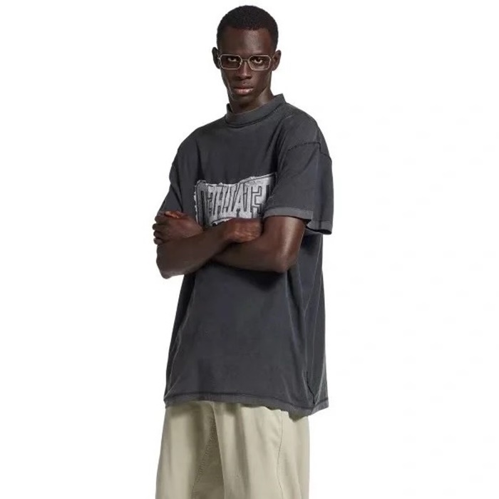 バレンシアガメンズラウンド半袖Tシャツc6468