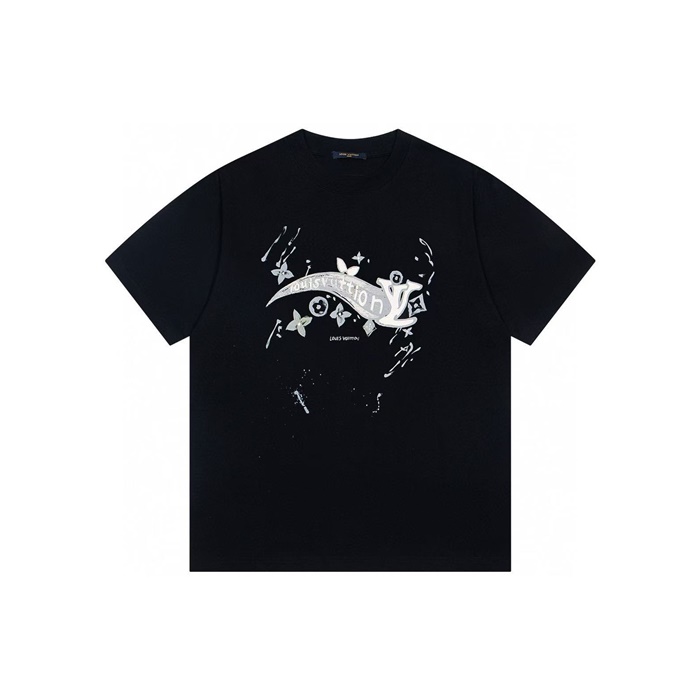 ルイヴィトンメンズラウンド半袖Tシャツc6495