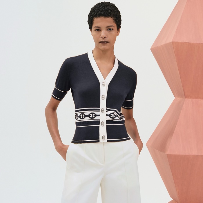 エルメスレディースネック半袖Tシャツc6530