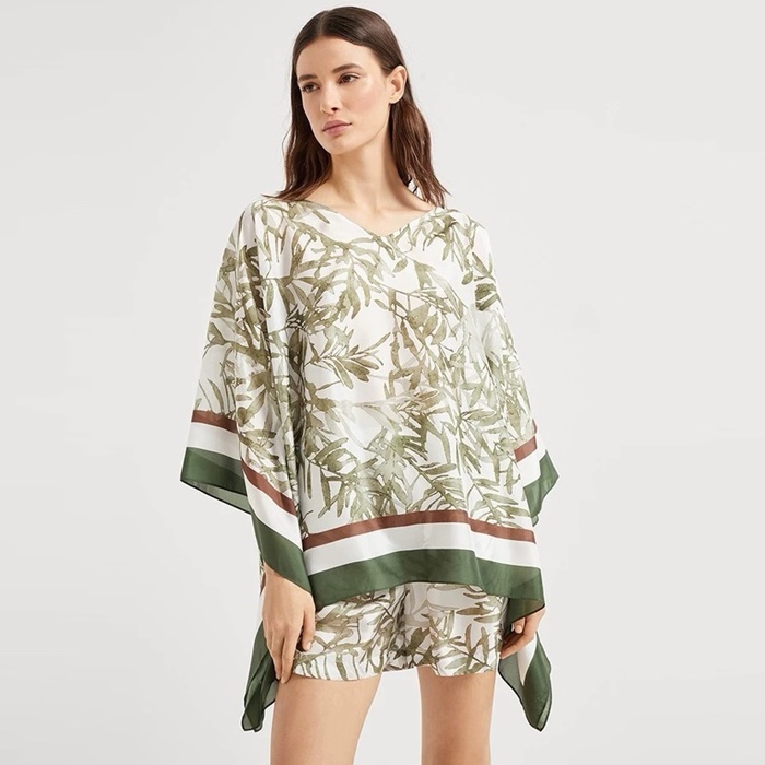 ブルネロクチネリレディースシルクポンチョc5427