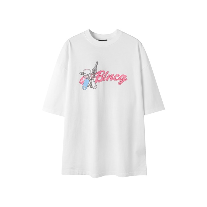 バレンシアガメンズラウンド半袖Tシャツc6591