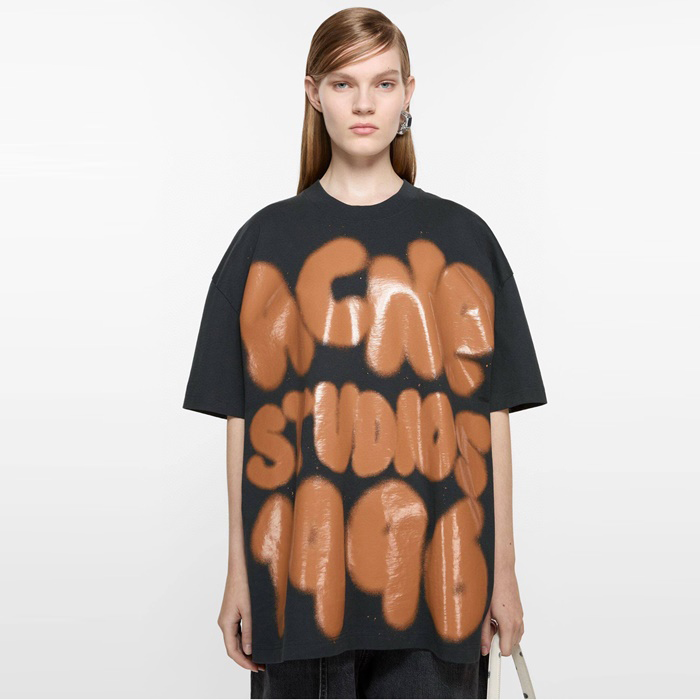 アクネストゥディオズレディースクルーネック半袖Tシャツc6605