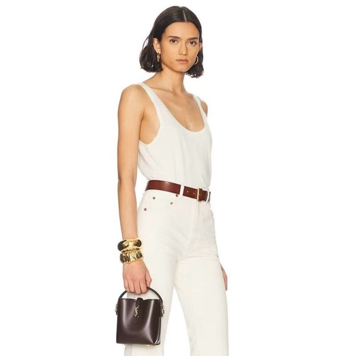 サンローランレディースE37ミニバケットバッグE37b5607