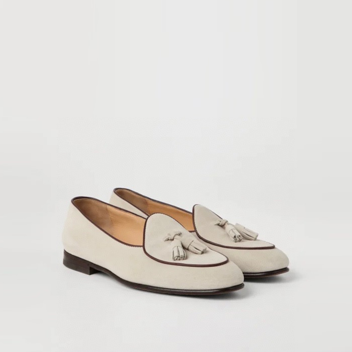 ブルネロクチネリメンズタッセルローファー-s5731