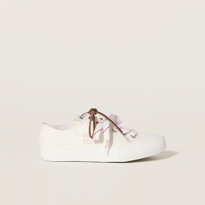 ミュウミュウレディースウォッシュドデニムスニーカーs5735