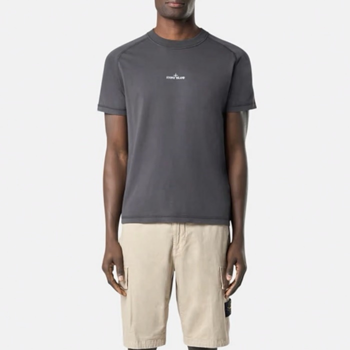 ストーンアイランドメンズラウンド半袖Tシャツc6613