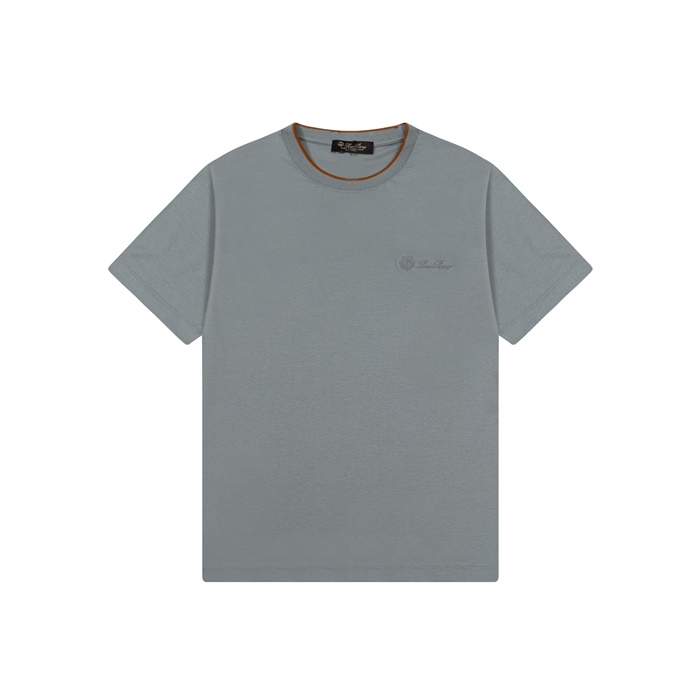 ロロピアーナメンズラウンド半袖Tシャツc6636