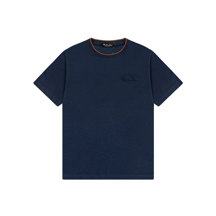 ロロピアーナメンズラウンド半袖Tシャツc6637