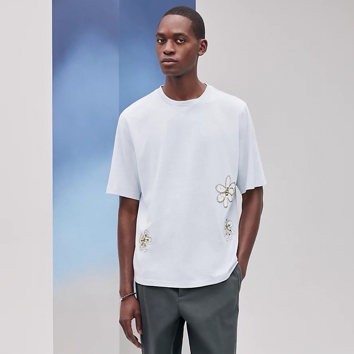 エルメスメンズラウンド半袖Tシャツc6639