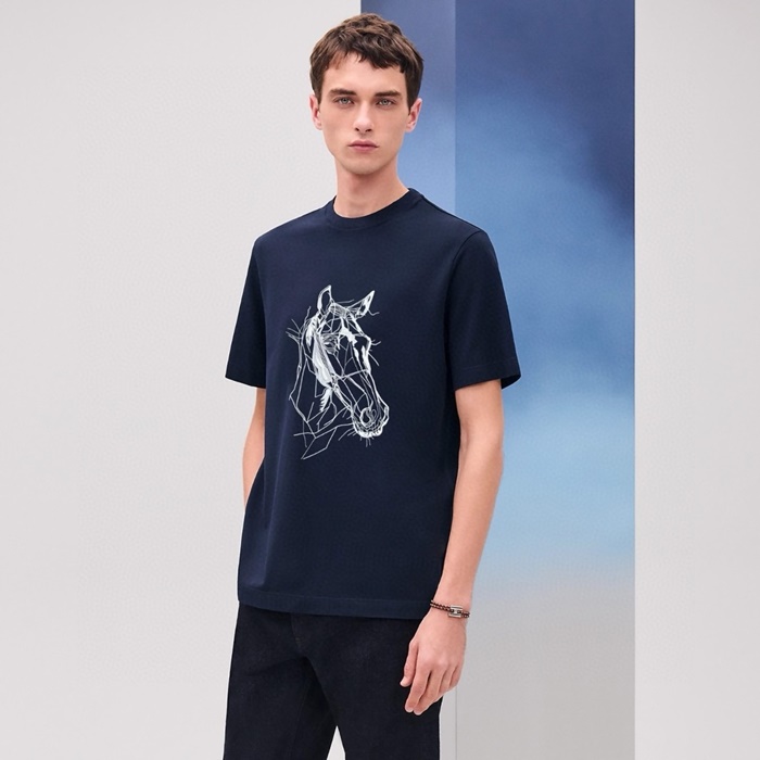 エルメスメンズラウンド半袖Tシャツc6640