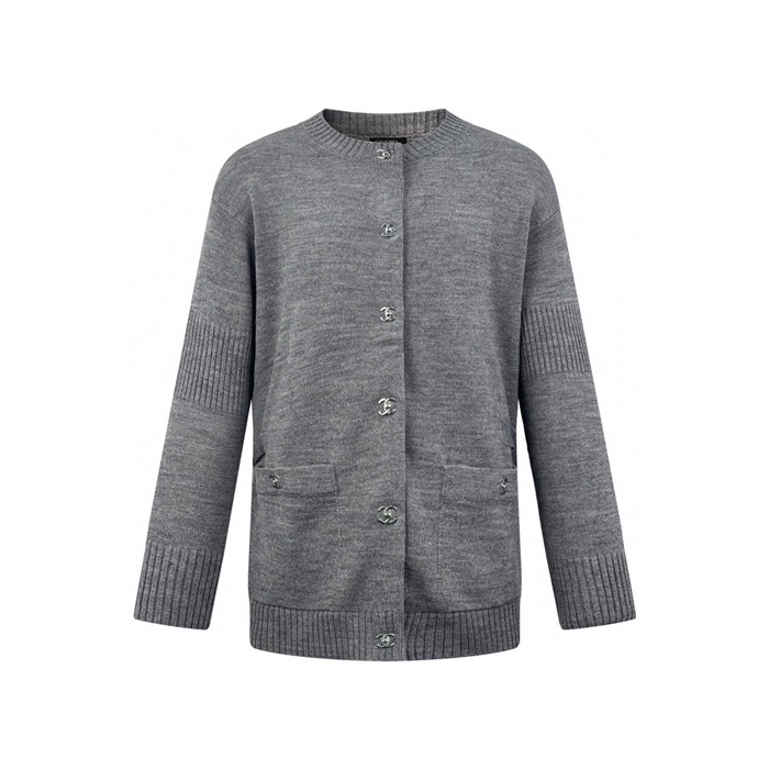 シャネルレディースクルーネックカーディガンc6679