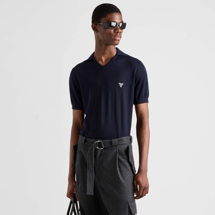 プラダメンズポロ半袖Tシャツc6683