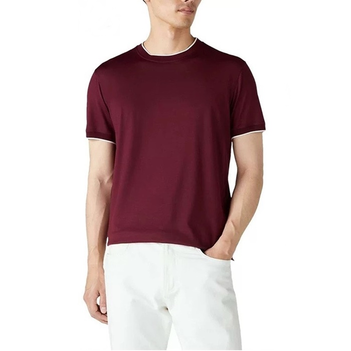 ロロピアーナメンズラウンド半袖Tシャツc6734