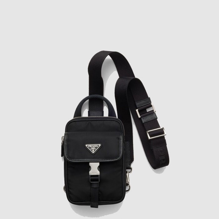 プラダメンズリナイロンサフィアーノレザースマートフォンケース2H194b5641