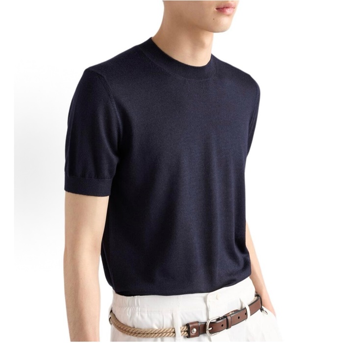 プラダメンズラウンド半袖Tシャツc6813