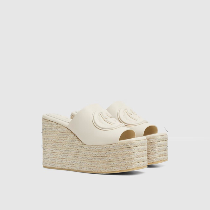 グッチレディースウェッジヒールミュールs5828